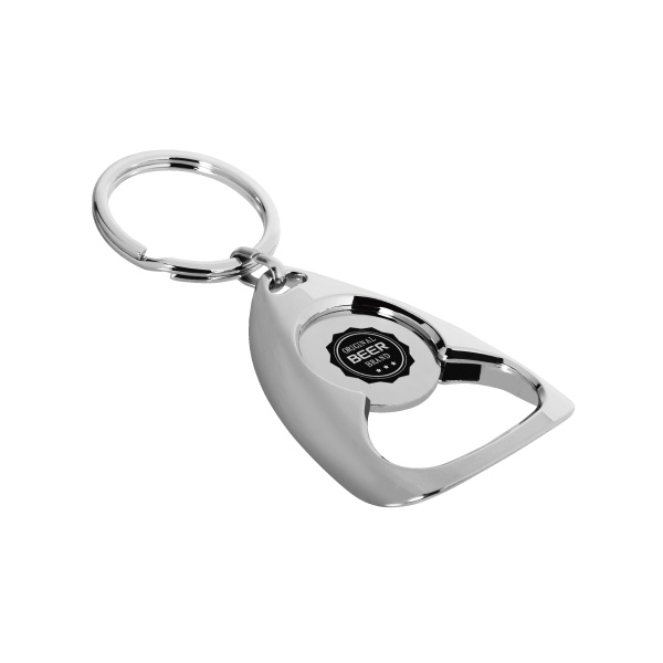 Round Shape Bottle Opener Keychain  Zinc Alloy Gift Manufacturer - Chung  Jen International Gift Co., Ltd.