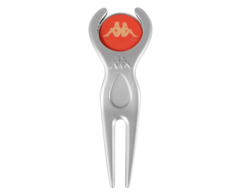 The Front Side Of Metal Golf Divot Tool With Coin