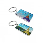 High Quality Of Vivid Embossed Eiffel Tower Keychain