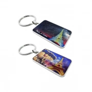 The 3D Relief Design Of Vivid Embossed Eiffel Tower Keychain