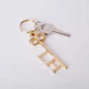 Custom 3D Key Shaped Keychain With The Key