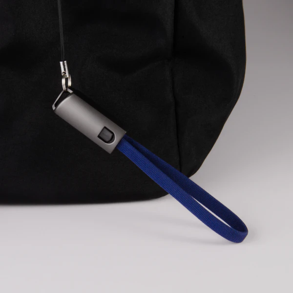 Clasp Charging Cable Keychain On The Bag