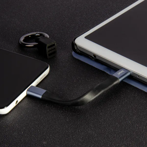 Convenient Charging Cable Of Snap Hook Keychain With Charging Cable