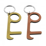 Different Types Of Antimicrobial Metal Door Opener Keychain