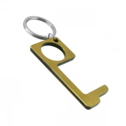 Metal Luster Of Non Contact Door Opener Keychain