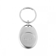 The Back Side Of Custom Oval Coin Keyring With Magnet