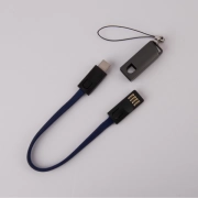 The Cap And The Cable Of Clasp Charging Cable Keychain