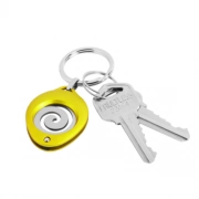 The Key With Almond Shaped Trolley Coin Keychain