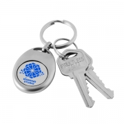 The Key With Custom Oval Coin Keyring With Magnet