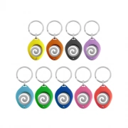 Various Colors Of Almond Shaped Trolley Coin Keychain