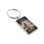 Digital Printing Of Custom Rectangle Metal Keychain