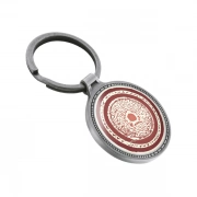 Digital Printing Of Round Keychain With Embossed Border