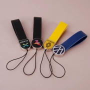 High Quality Leather Of Phone Strap Leather Keychain Arched