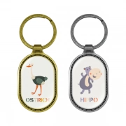 Professional Plating Of Capsule Shaped Keychain With Embossed Border