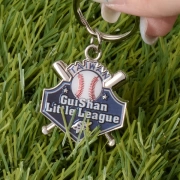 Professional Plating Of Custom Baseball Team Keychain