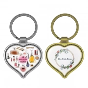 Professional Plating Of Heart Shaped Keychain With Embossed Border