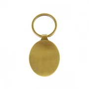 The Back Side Of Oval Zinc Alloy Keychain