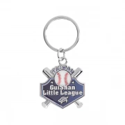 The Front Side Of Custom Baseball Team Keychain