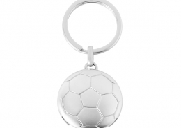 The Front Side Of Football Shape Coin Keychain