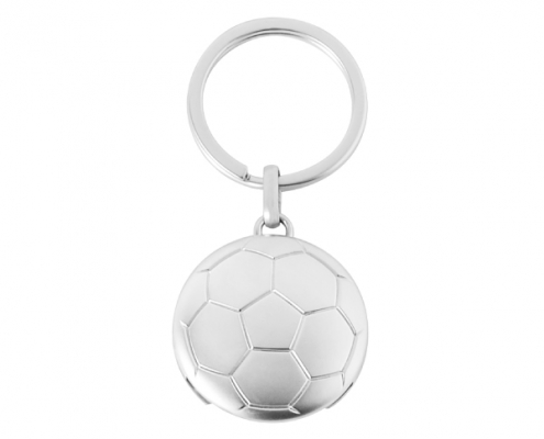 The Front Side Of Football Shape Coin Keychain