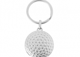 The Front Side Of Golf Shape Coin Keychain