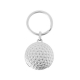 The Front Side Of Golf Shape Coin Keychain