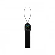 The Front Side Of Phone Strap Leather Keychain Arched