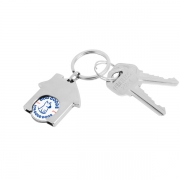 The Key With Custom Cabin Shape Coin Keychain