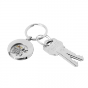 The Key With Football Shape Coin Keychain