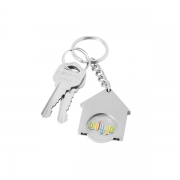 The Key With House Shape Coin Keychain