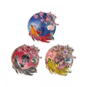 A Great Corporate Gift Glitter Japanese Style Cherry Blossom Pin Badge