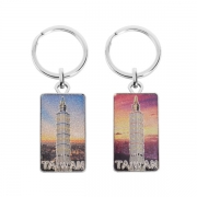 Brand Promotion Taiwan Landmark Metal Keychain