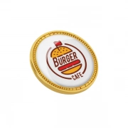 Digital Printing Of Custom Round Badge With Decorative Edges