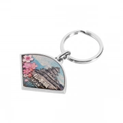 Metal Luster Of Matsumoto Castle Japan Keychain