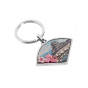 Relief Design Of Matsumoto Castle Japan Keychain