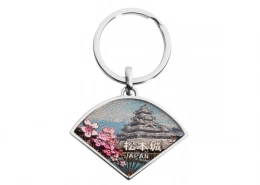 The Front Side Of Matsumoto Castle Japan Keychain