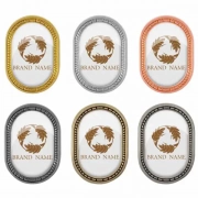 Various Colors Of Custom Capsule Shaped Badge With Decorative Edges