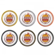 Various Colors Of Custom Round Badge With Decorative Edges